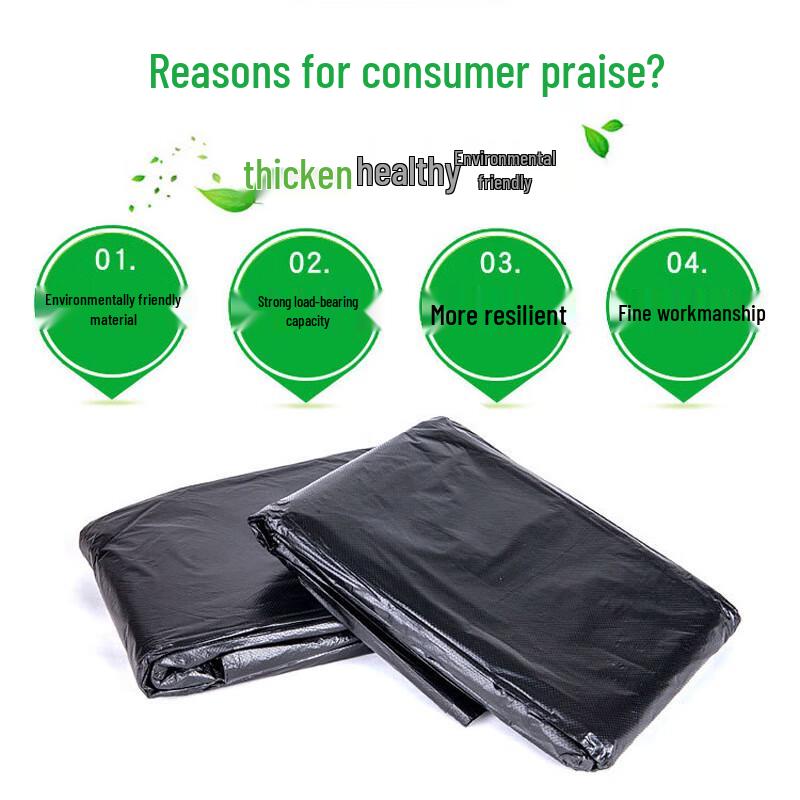 Ubag Extra-Thick Black Disposable Garbage Bags