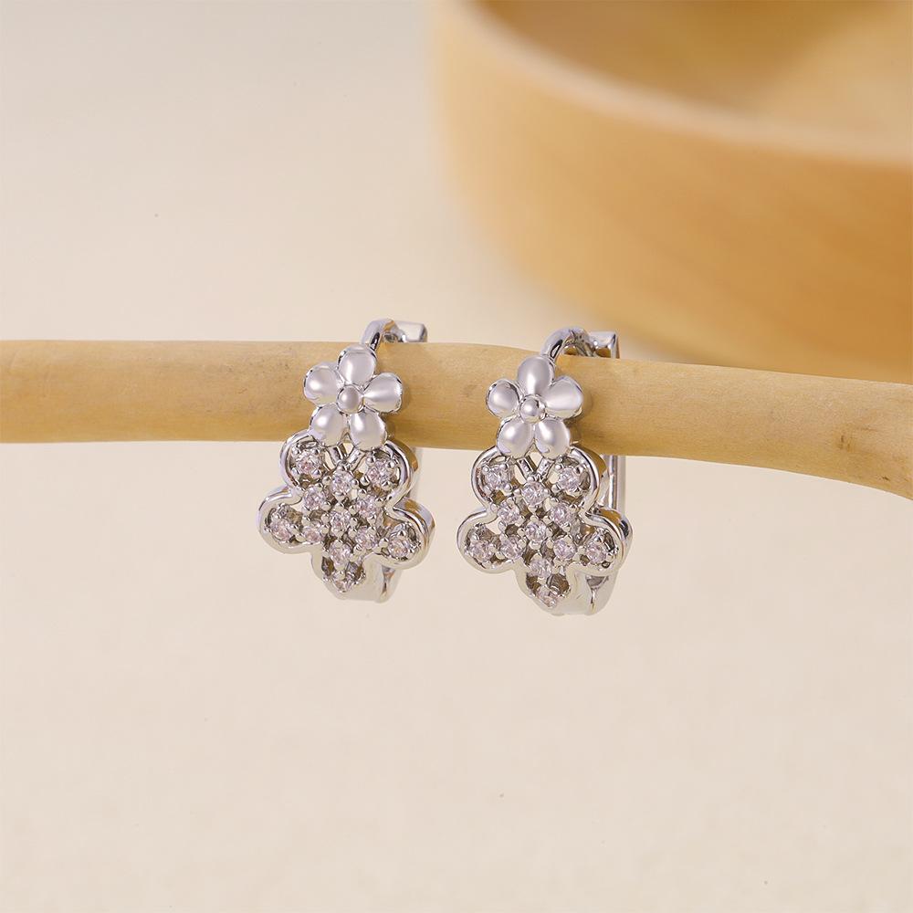 Color Earrings Women'S Jewelry Selection, Fashionable Multi-Style Zircon Earrings Inlaid With Zirconium Exquisite Jewelry