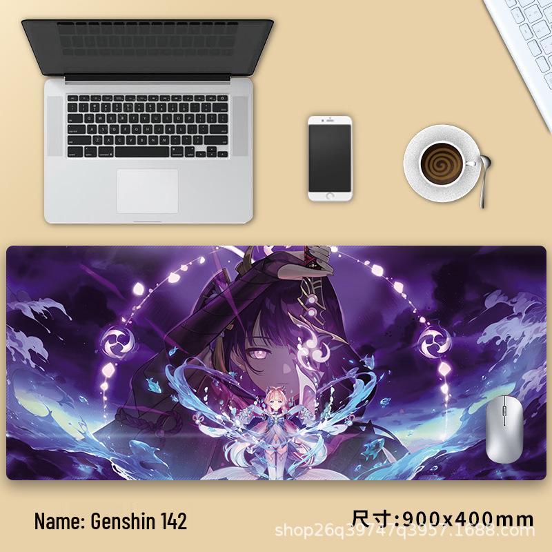 Очень большой коврик для мыши Genshin Impact Венти - Утолщенный аниме коврик для клавиатуры