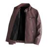 Верхняя кожаная куртка мужская куртка из искусственной кожи осень-зима корейский стиль модная рабочая куртка с воротником-стойкой для мотоцикла