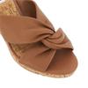 Dune London Womens/Ladies Kacee Twist Knot Leather Wedge Mule Sandals
