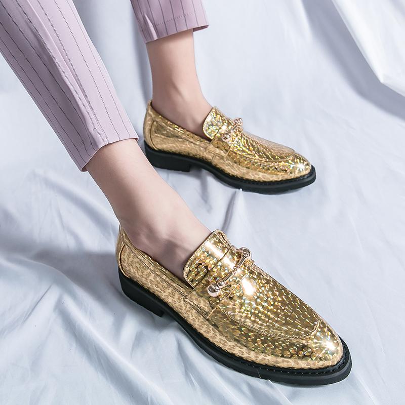 Модные роскошные глянцевые туфли из лакированной кожи с концентрическими кругами, деловые туфли, элегантные туфли без застежек, свадебные туфли