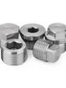 Высокое давление 1/8" - 1.5" BSP NPT Наружный шестигранный квадратный заглушка-колпачок с потайной головкой, фитинг для трубопровода из нержавеющей стали 304