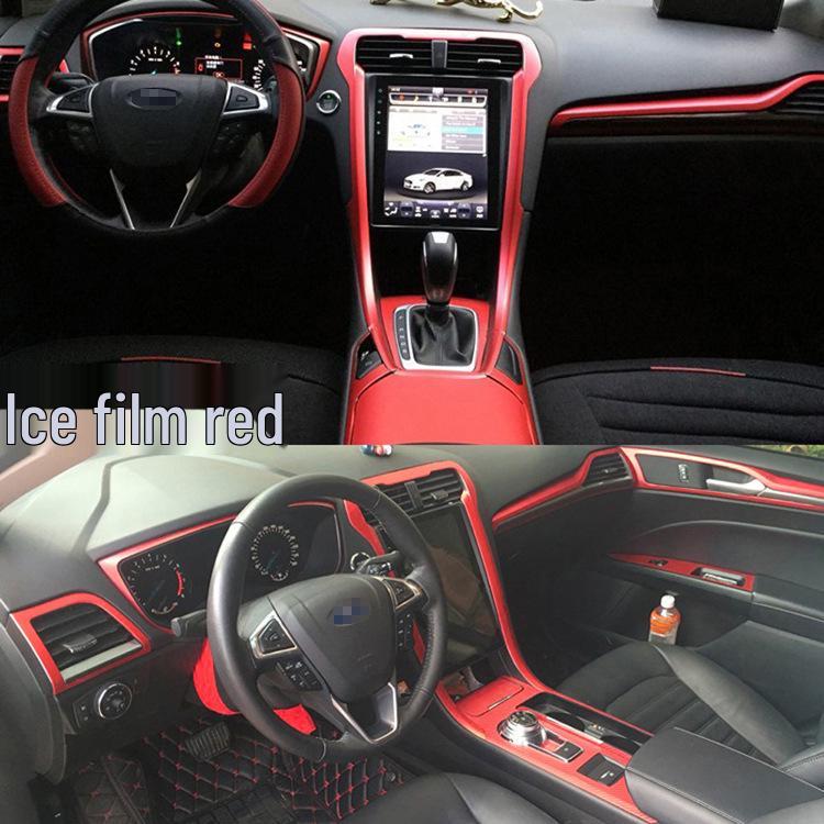 13-18 Mondeo Наклейка на интерьер из углеродного волокна для рычага переключения передач и консоли