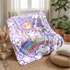 Rainbow Cats and Friends Theme blanket Lightweight Warm Flannel Blanket Decorative Throw Blanket for Home Decoration
