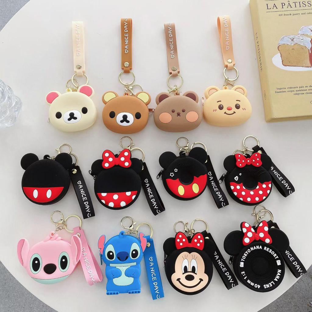 Мультяшный силиконовый кошелек для монет Sanrio - Милая детская сумка для хранения