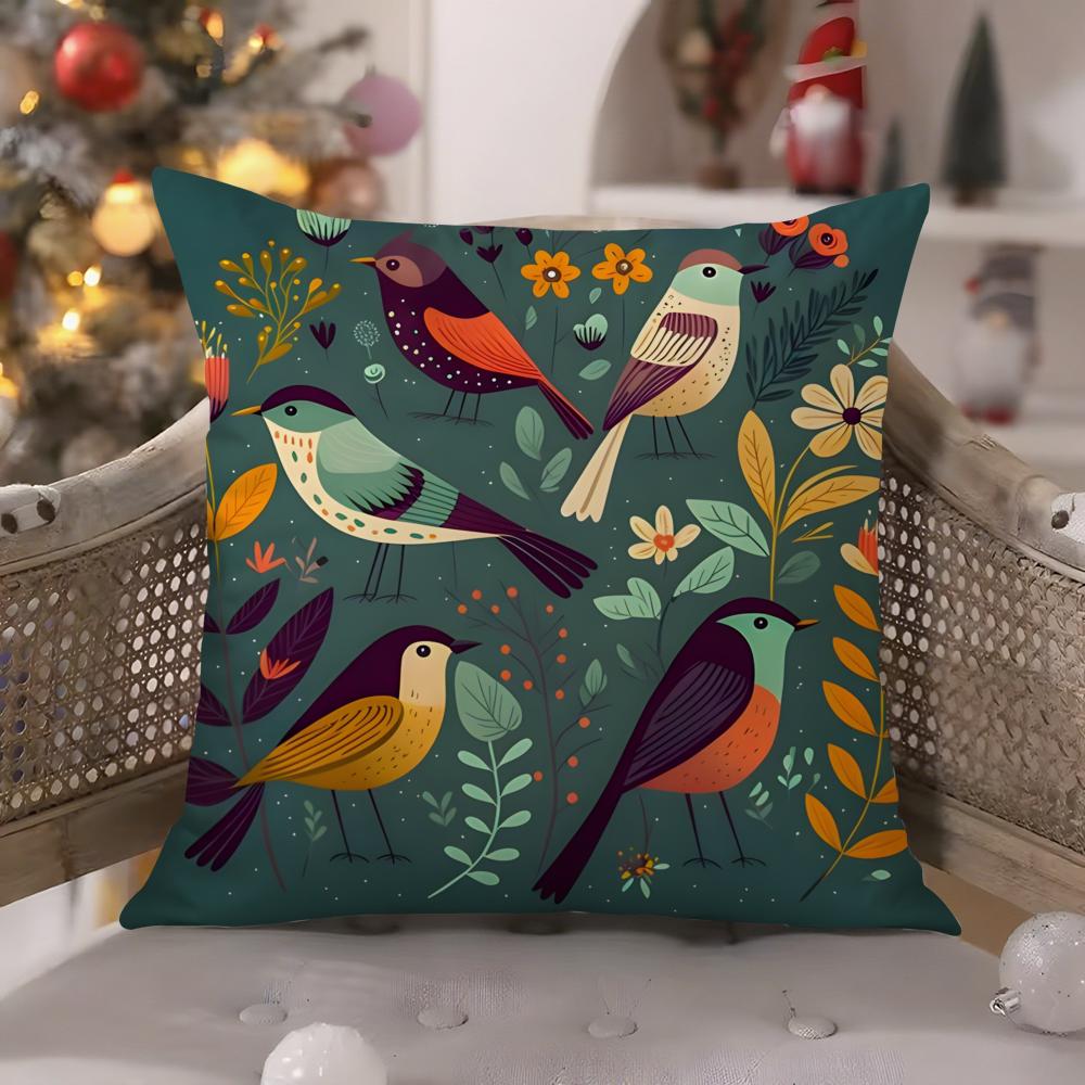 Natural floral colors animal prints Pillow Case Comfort Sofa Bed Silky elegant Invisible zipper Decorative cushion cover