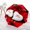 Love, Romance themed Eight rib Automatic Folding Umbrella Is Suitable for Both Men and Women, Making It A Perfect Christmas and Valentine's