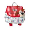 Cute Little Dog Checkered Boy-girl Embroidery Thread Small Backpack for Parents and Children's Baby Bag