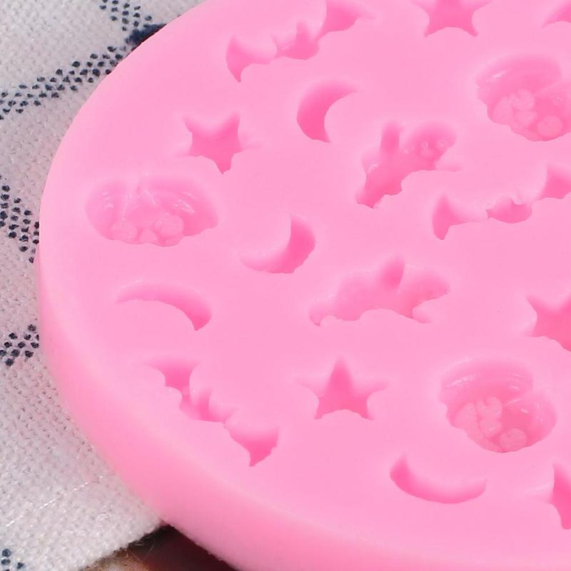 Halloween Pumpkin Ghost Bat Chocolate Cake Silicone Kitchen C1L5 Mold Mold I8G1