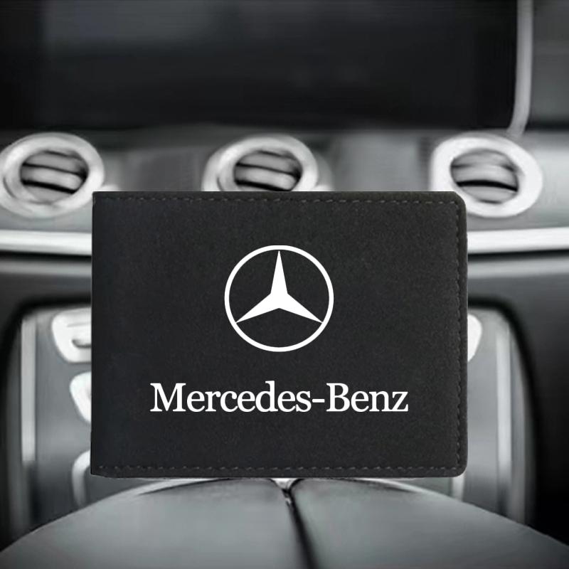 Car Driver License Cover Suede Anti-Fur Car Driving Documents For Mercedes-Benz AMG C500 C200 C300 A B C E GLA CLA GLK GL ML GLE W204 W205 W203 W211