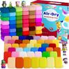 Air Dry Clay 56 Colors, Modeling Clay for Kids, DIY Model Magic Clay, Molding Clay Kit with Sculpting Tools, Non-Sticky Soft and Super Light, Arts
