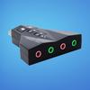 Newest New 7.1 CH Channel USB 2.0 3D Audio Sound Card Adapter Mic Speaker
