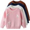 Autumn and Winter Hand-embroidered Bow Baby Base Knitted Sweater Birthday Etsy DIY Children's Sweater