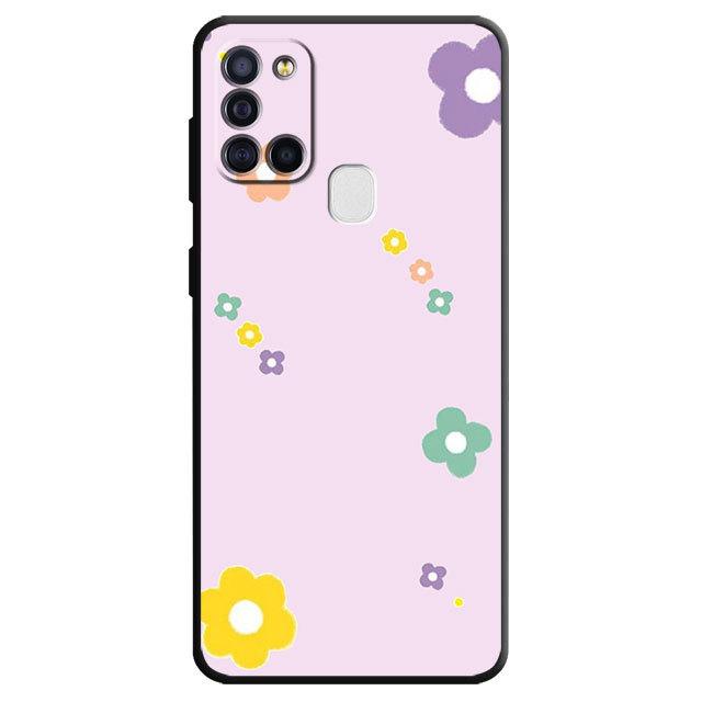Милый чехол с цветочным рисунком для Samsung Galaxy A10 A40 A03s A04s A03 Core A04 A20e A10s A70 A02 A01 A02s A50, силиконовый матовый чехол-бампер