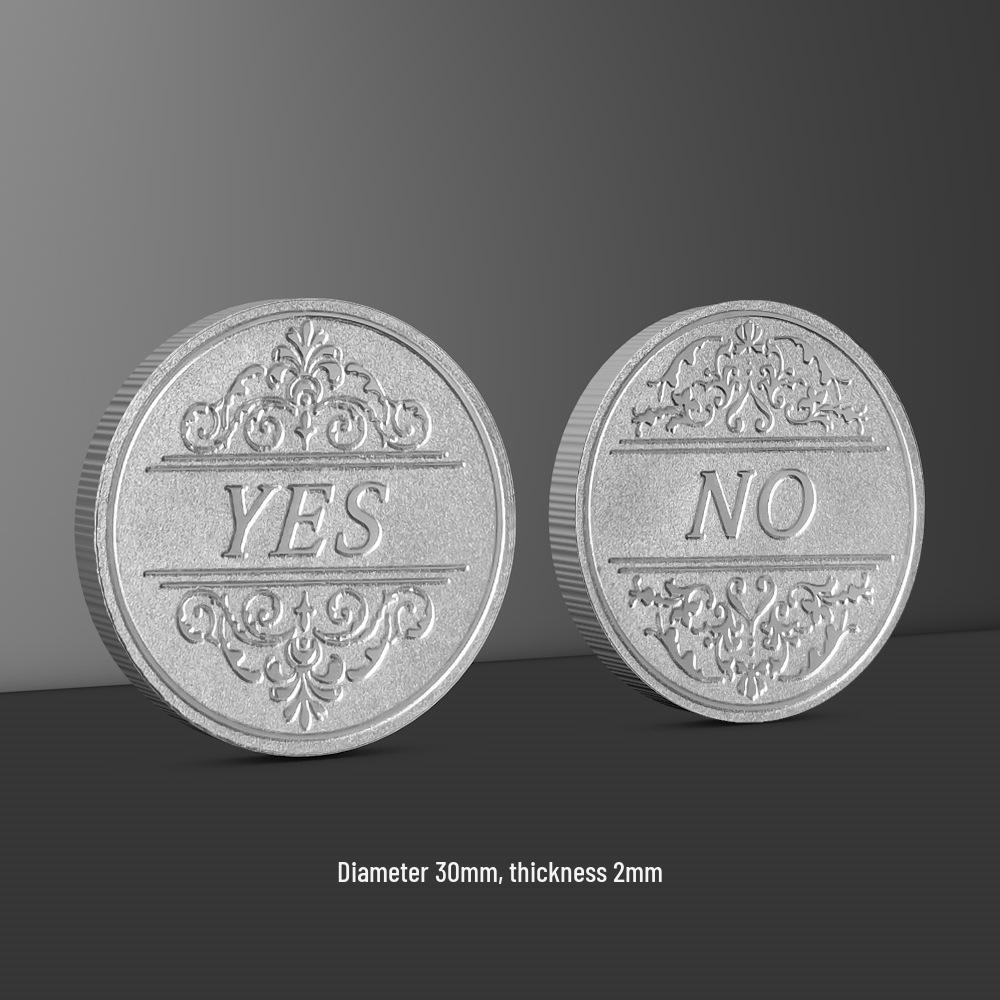 Gold-Plated YES/NO Decision & Wishing Bronze Retro Commemorative Coin - Magic Entertainment Gift
