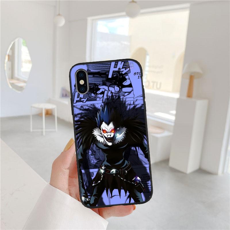 CJ32 Death Note Ryuk kira Soft Shell Phone Case for Redmi Note 10 11 12 Pro Max 10S 10C 10T 11A 11S 12S 12C
