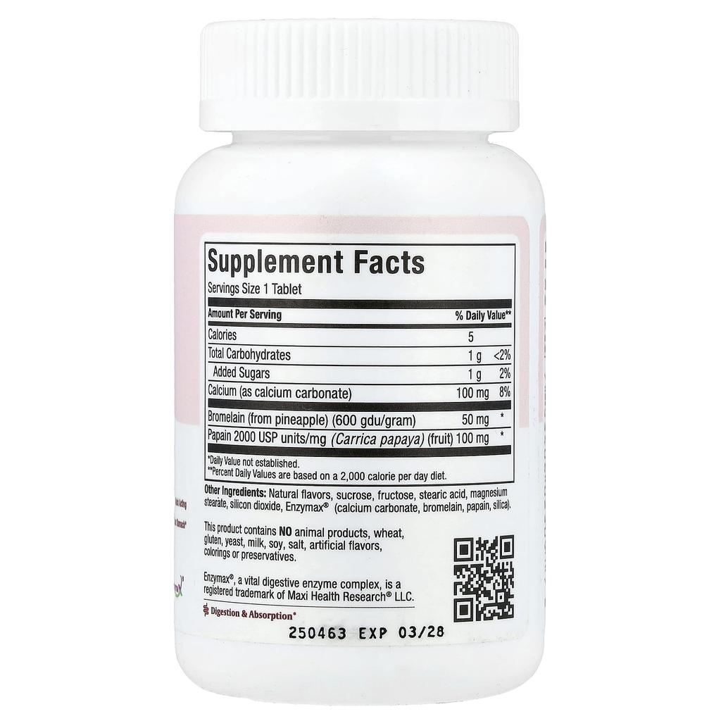 Maxi Health Chewable Maxi Digest™, Natural Fruit Flavors, 90 Tablets