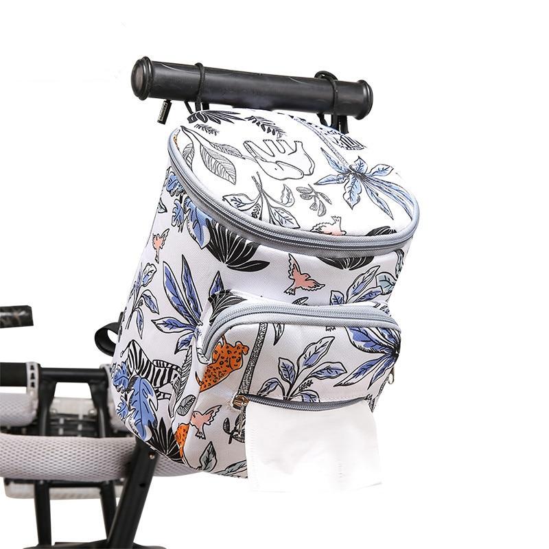 Вместительная коляска для новорожденных, органайзер с милыми мультяшными животными, европейский стиль, сумка для подгузников для младенцев, многофункциональная сумка для улицы