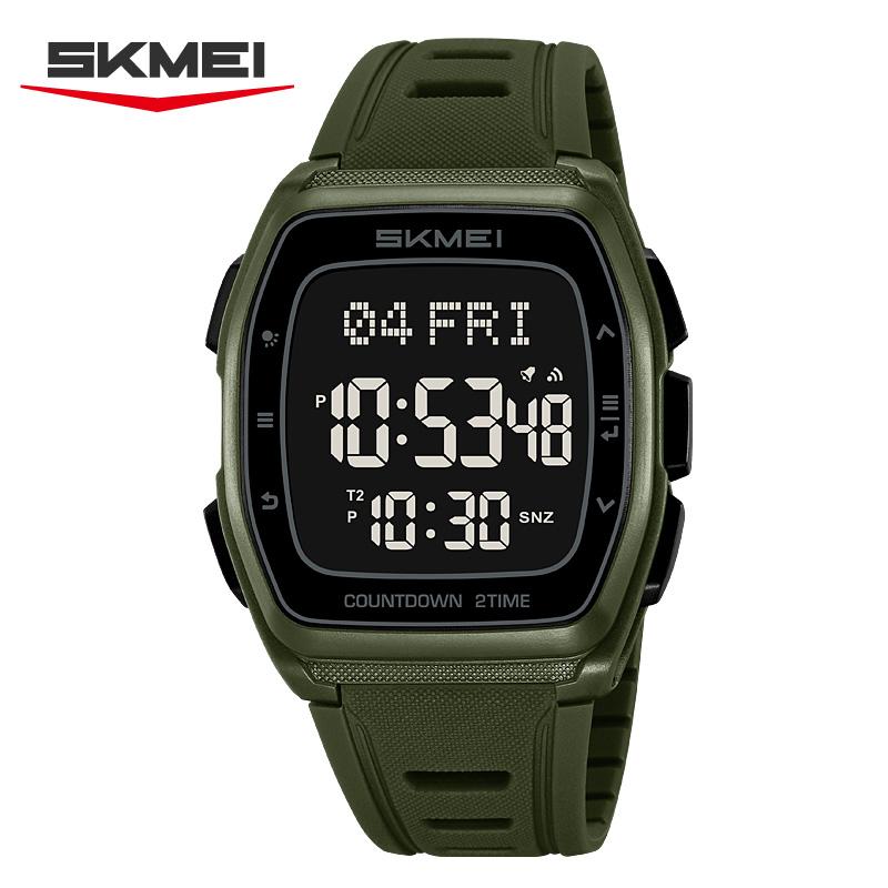 SKMEI 2441 Digital Watch for Men Sports Waterproof Alarm Clock Military LED Display Electronic Mens Wristwatch 1894 Reloj Hombre