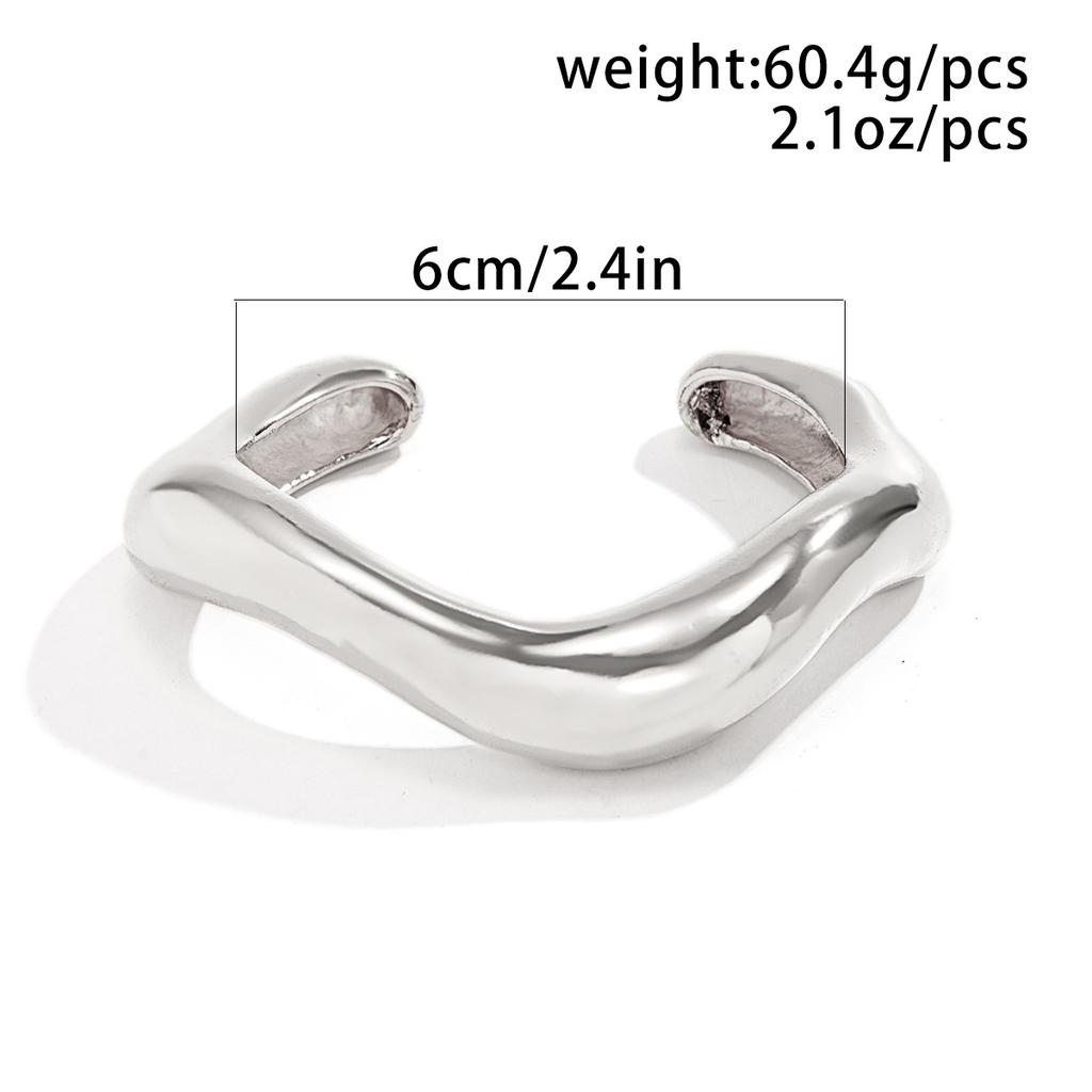 Популярный стиль браслета ювелирных изделий преувеличенный дизайн геометрический сплав браслет гальванопокрытие браслет