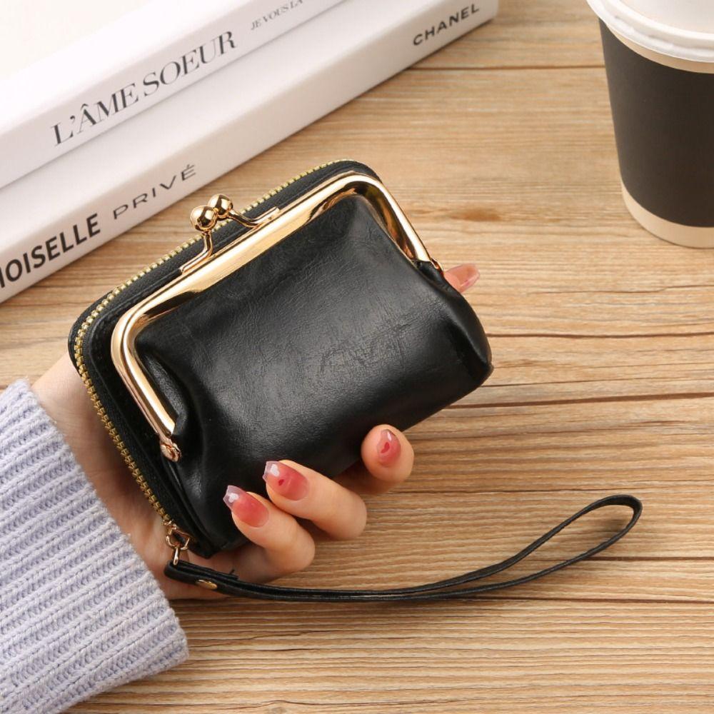 Hasp Card Holder Large Capacity Money Bag New Coin Purses  Women Girls