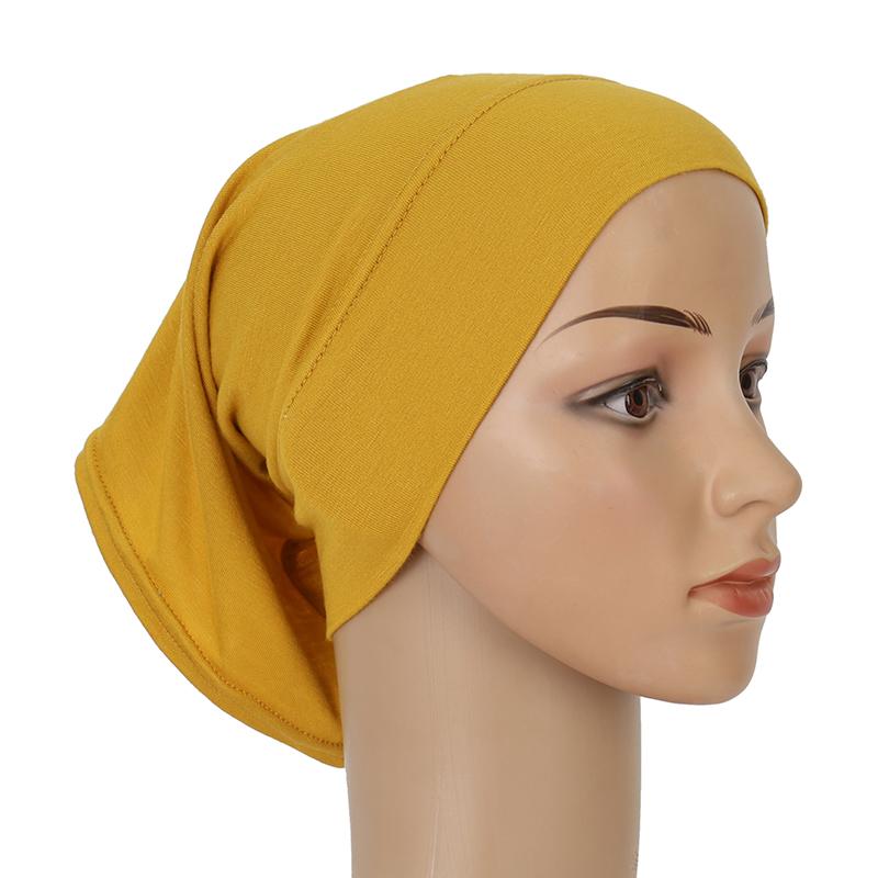Women Soft Cotton Under Scarf Cap Turban Ready Wear Hijab Cap Female Headscarf Bonnet Hijabs Head Wraps For Women