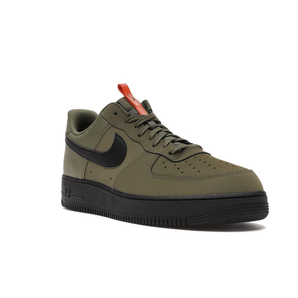 Nike Air Force 1 Low Medium Olive Мужские кроссовки Зеленая морская звезда Черные BQ4326-200