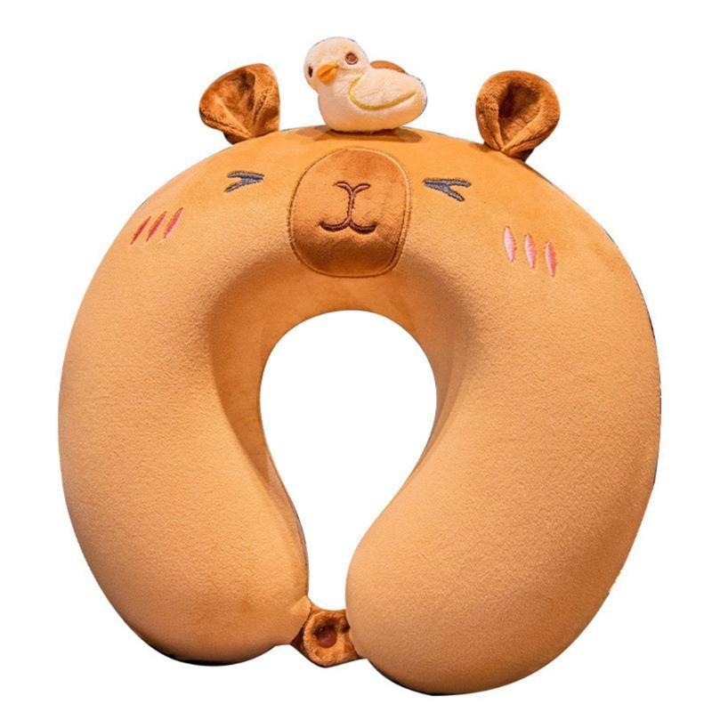 Cartoon Animal Neck Pillow Cute Travel Neck  Support for Kids Cartoon Animal Memory Foam Travel Pillow Cushion