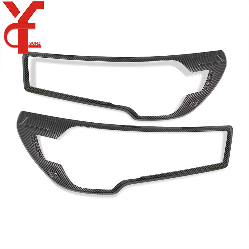 ABS Head Light Cover For Toyota Hilux Revo 2021 2022 2023 4x4 Lamp Hoods Car Styling Accessories