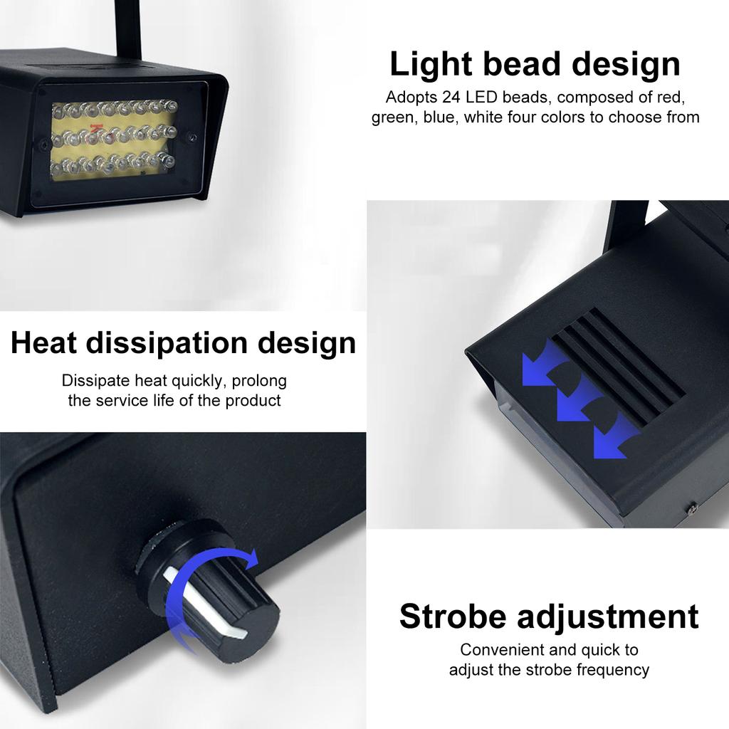 LED Mini Strobe Light KTV Room Strobe Stage Lamp for DJ Disco Show Party