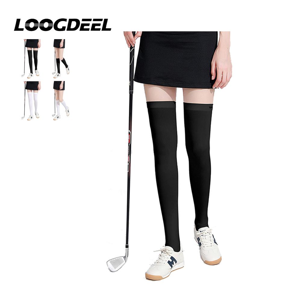 Loogdeel Хорошие Колготки Женские Гольфы для Гольфа Дышащие Нескользящие Стройные Ноги Колготки с Петелькой Спортивные Носки Летние Ледяной Шелк
