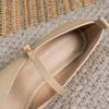 Woman Spring Casual Square Toe Low Soft Soled Shoes Lolita Ballerina Red Flats Female Elegant French Retro Buckle Mary Janes