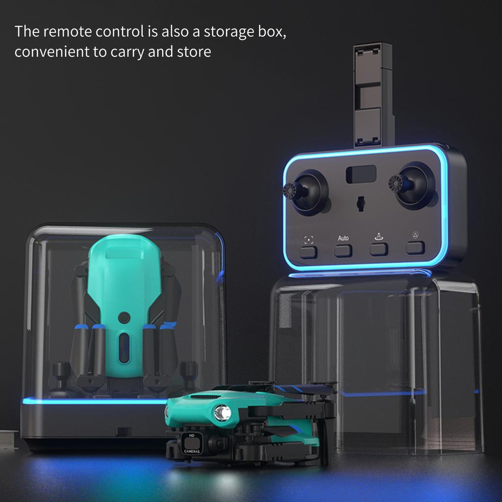 Мини-дрон с дистанционным управлением и двойной камерой Складной безголовый дрон 4K с оптическим позиционированием потока
