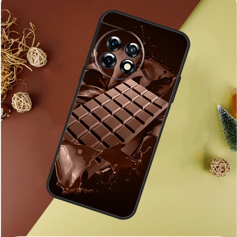 Чехол для телефона OnePlus Nord 4 CE 3 2 Lite N20 N30 9 10 Pro 8T 9RT 10T 10R 13R 12R 11 12 13 в виде шоколадной плитки