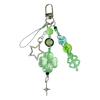 Stylish Lucky Clovers Phone Charm Handmade Craft Supplies Resin and Alloy Phone Chain for Bags and Adults Daily Use