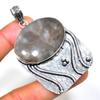 Tube Agate Gemstone 925 Silver Plated Handmade Jewelry Pendant 2.46"