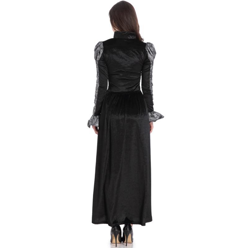 M-XXL Halloween Court Witch Costume Women's Cosplay Ghost Festival Vampire Stage Show Dress