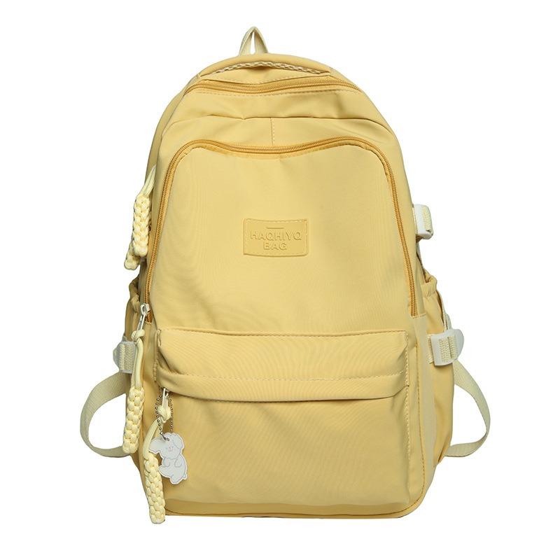 School Bag Junior High School Girls College High School Versatile Contrasting Color Backpack Niche Design College Student Backpack