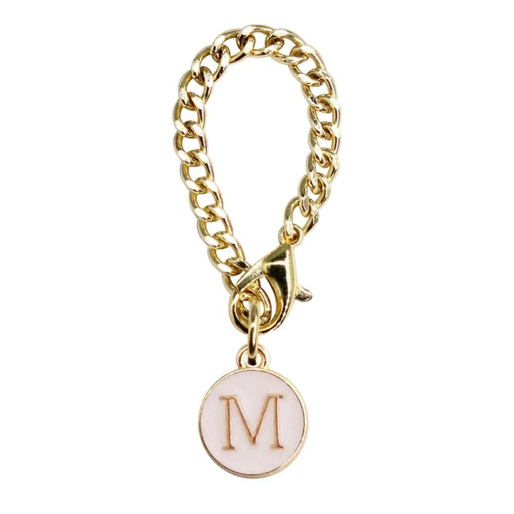 Белый/Черный Цепочка-ручка для чашки для воды Персонализированный Шарм-ручка Креативный Шарм с буквой для чашки Чашки