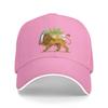 Persian Lion and Sun Casual Baseball Cap Summer  Trucker Hat SunProof Kpop Rock Snapback Cap Women Men Stylish Baseball Caps
