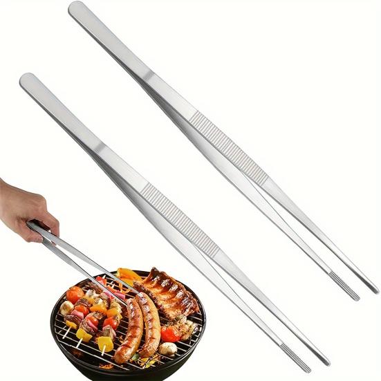 Кухонный пинцет для приготовления пищи с тонкими зубцами Кухонный пинцет с длинной ручкой Пищевой пинцет