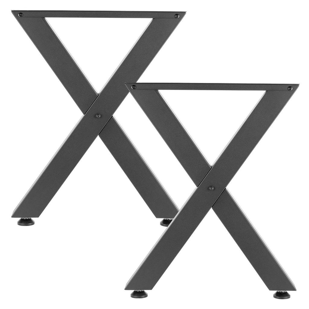Table Legs, 750 x 600 mm (H x W) Steel Furniture Legs, Modular Design, Easy Assembly, 1000 kg Max Load Heavy Duty, for Home Office Desk, Coffee Dinner