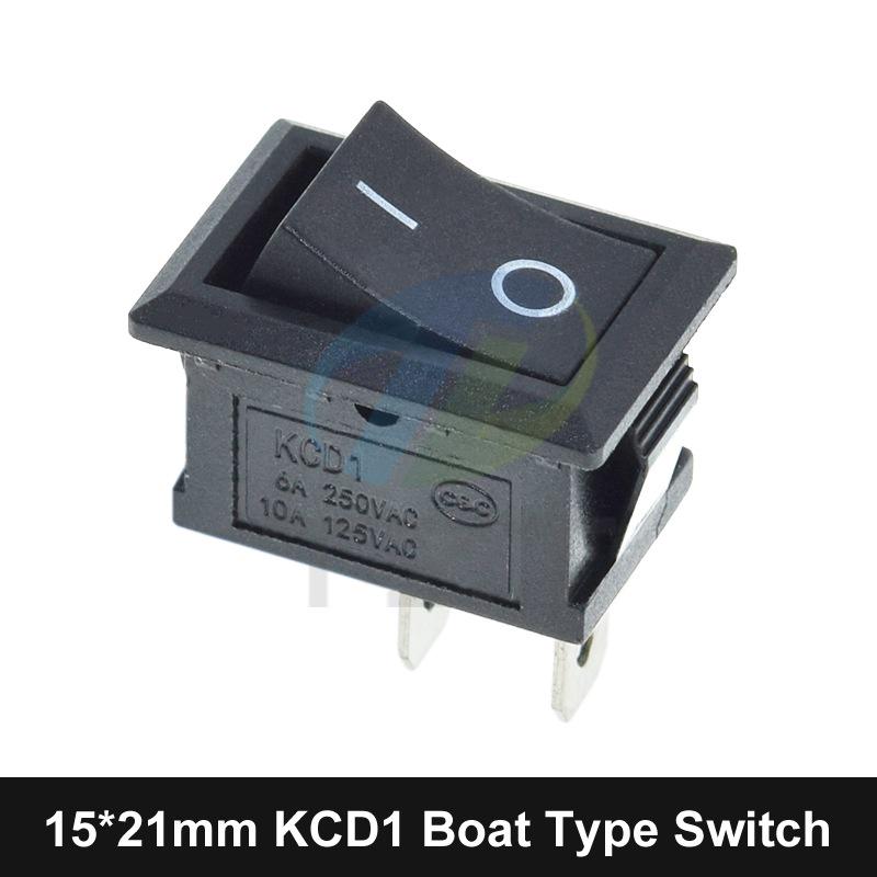 SPST 2-Pin ON/OFF G130 Rocker Switch (KCD11) 15x21mm
