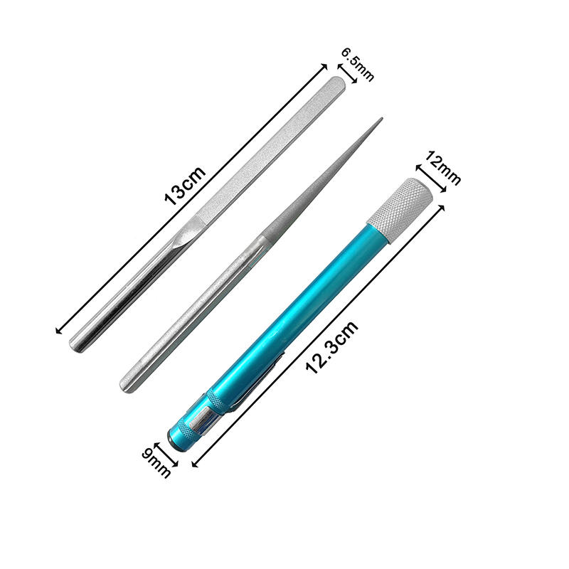 1/3 шт. Двусторонняя точилка для ручек, Алмазная точилка, Многофункциональный напильник для рыболовных крючков, Портативная точилка-стик