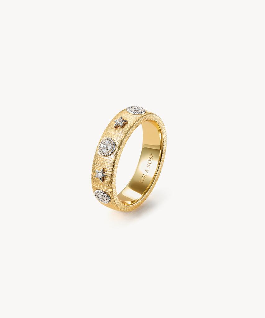 Lola Rose Heliocentric Tiger Eye Rhodonite Gemstone Women'S Ring