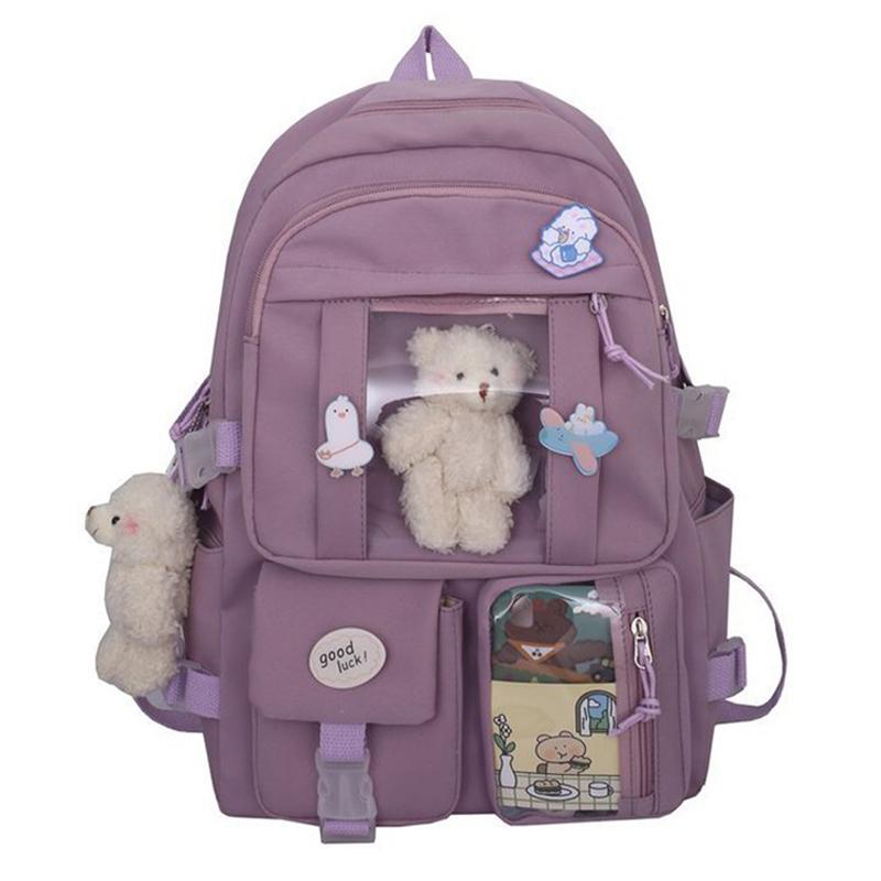 Teenagers Backpacks For Girls School Bags Women Multipocket Bag Large Capacity Backpack Mochila Feminina Kawaii Bags