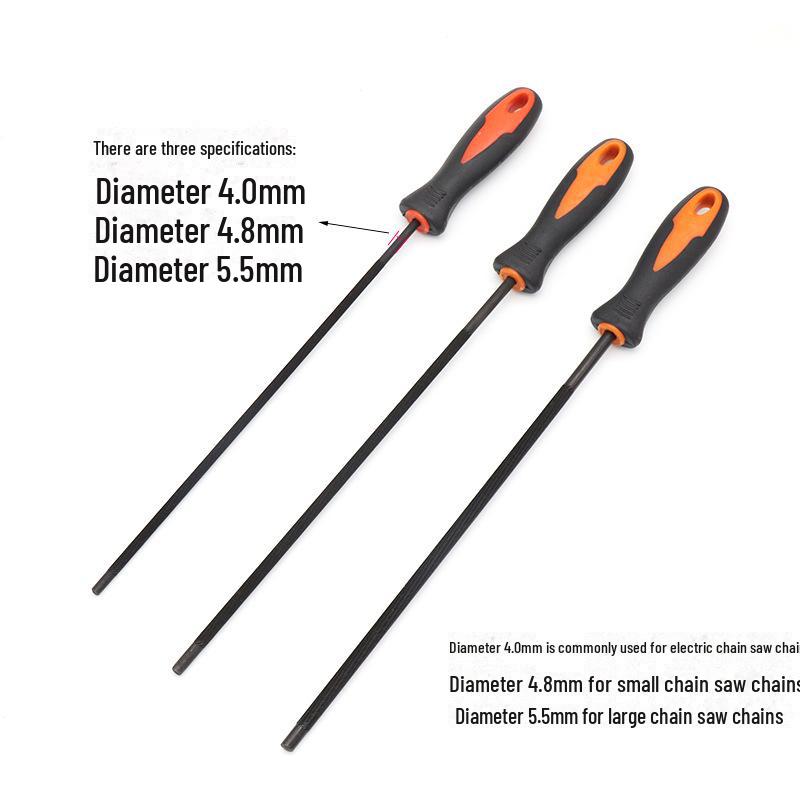 Напильник для цепи с ручкой, Высококачественное масло для пилы, Круглые и цепные напильники, Бензиновые и электрические цепные пилы, Лесоповальная пила, Аксессуары для заточки цепи