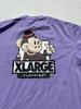 Мужская футболка XLarge Фиолетовая с надписью M Streetwear Японское искусство Мультфильм ДЫРА