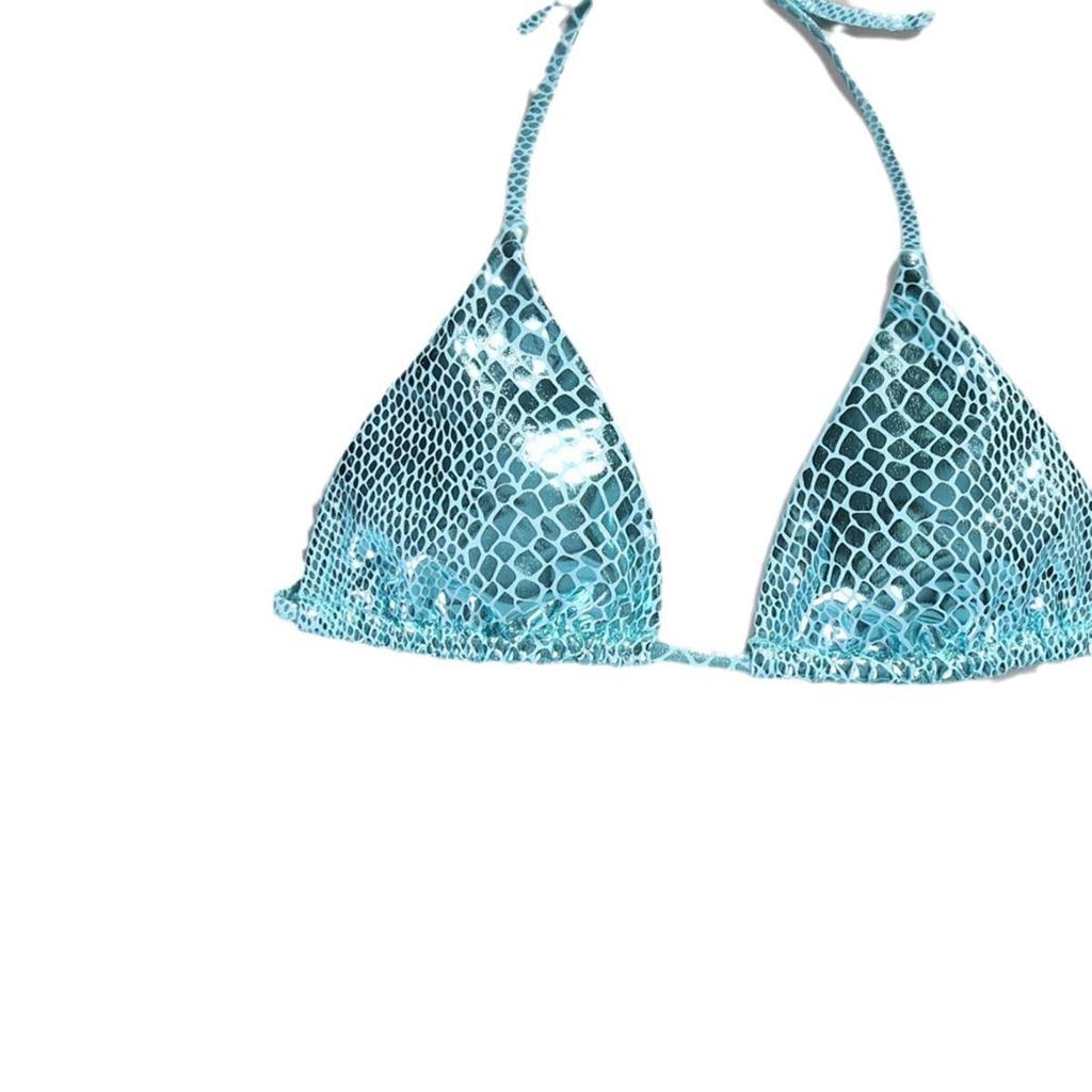 Женский сексуальный треугольный раздельный бикини-костюм, комплект, завязывающийся сбоку, купальник на одно плечо, эластичный